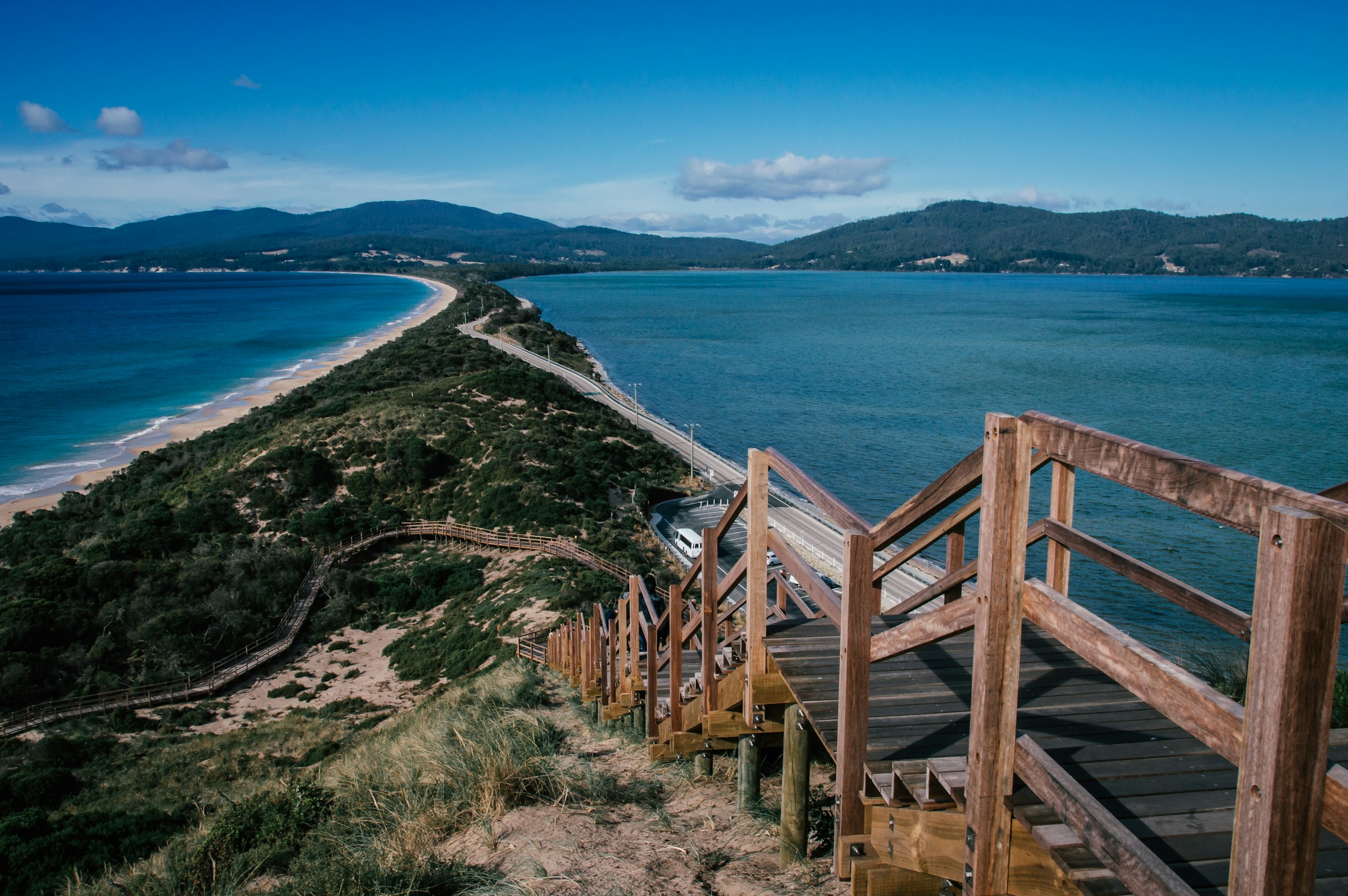 View from walkway on Bruny Island