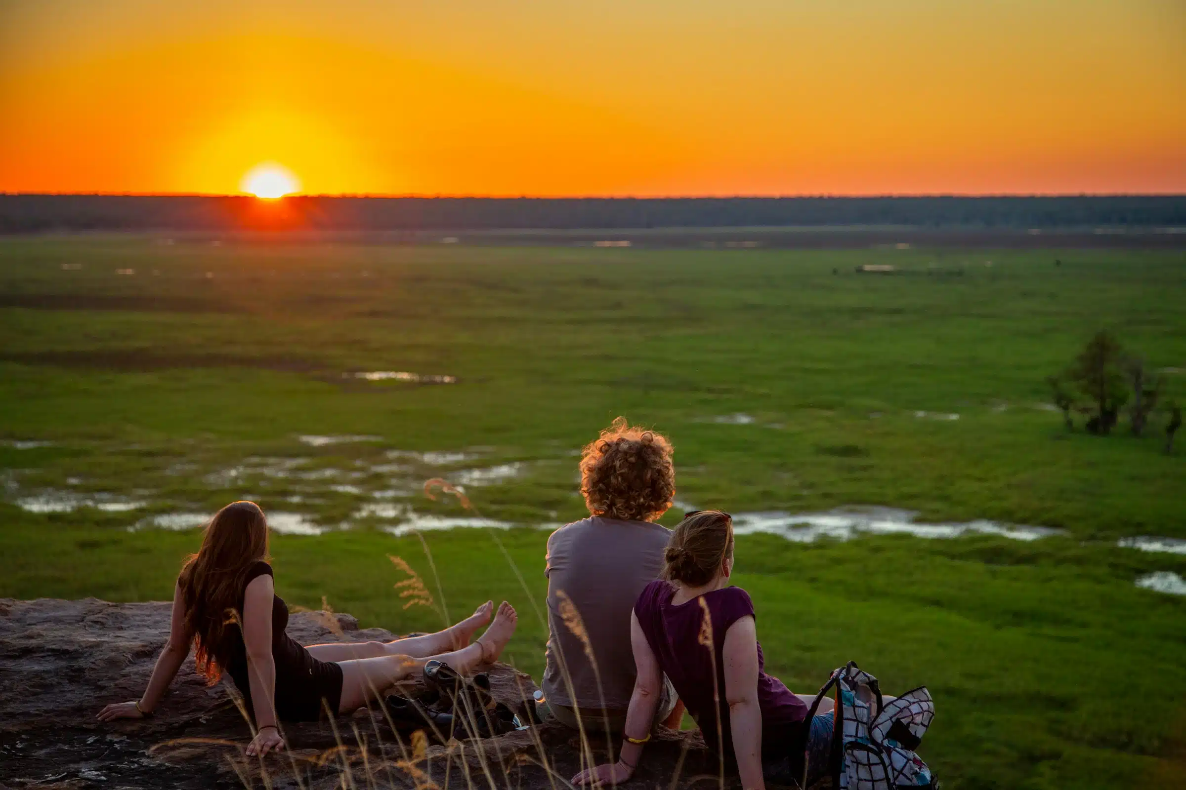 Sunset with a panoramic view at Kakadu National Park, NT
