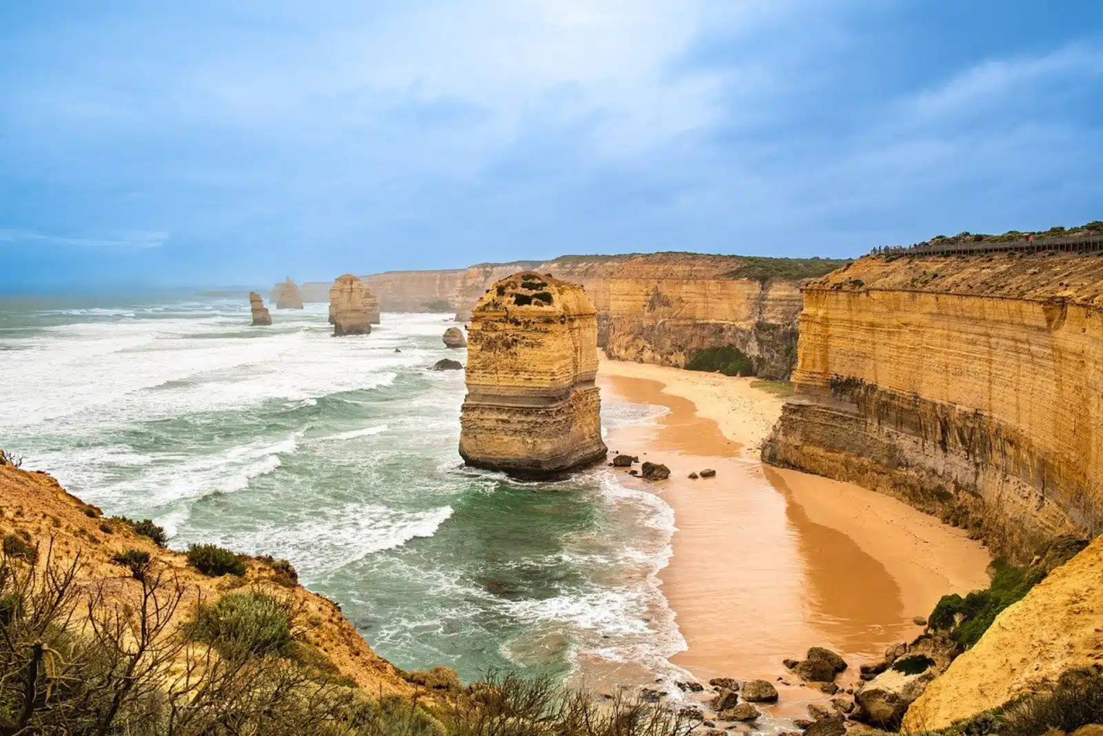 The Twelve Apostles in bright light