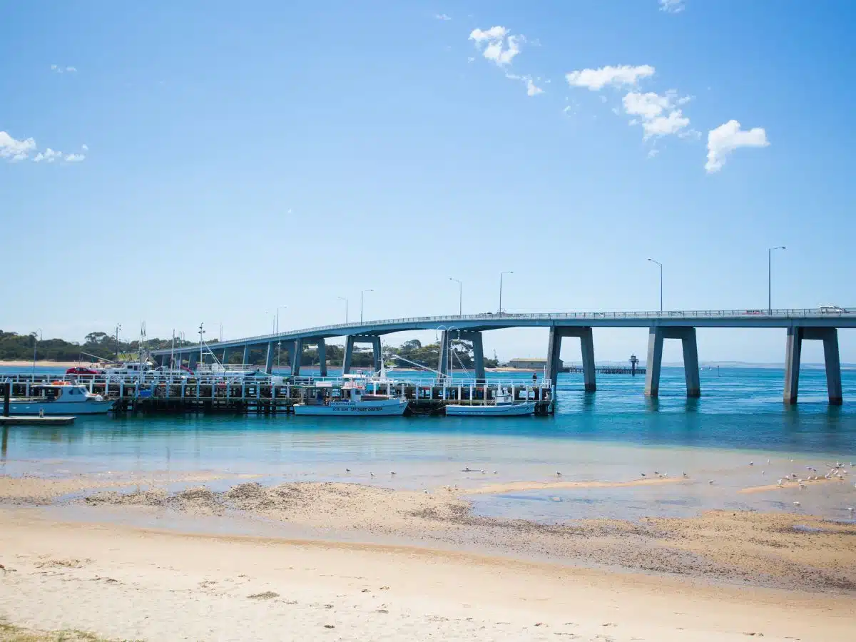 Phillip Island Bridge - connecting the Australian mainland with Phillip Island.