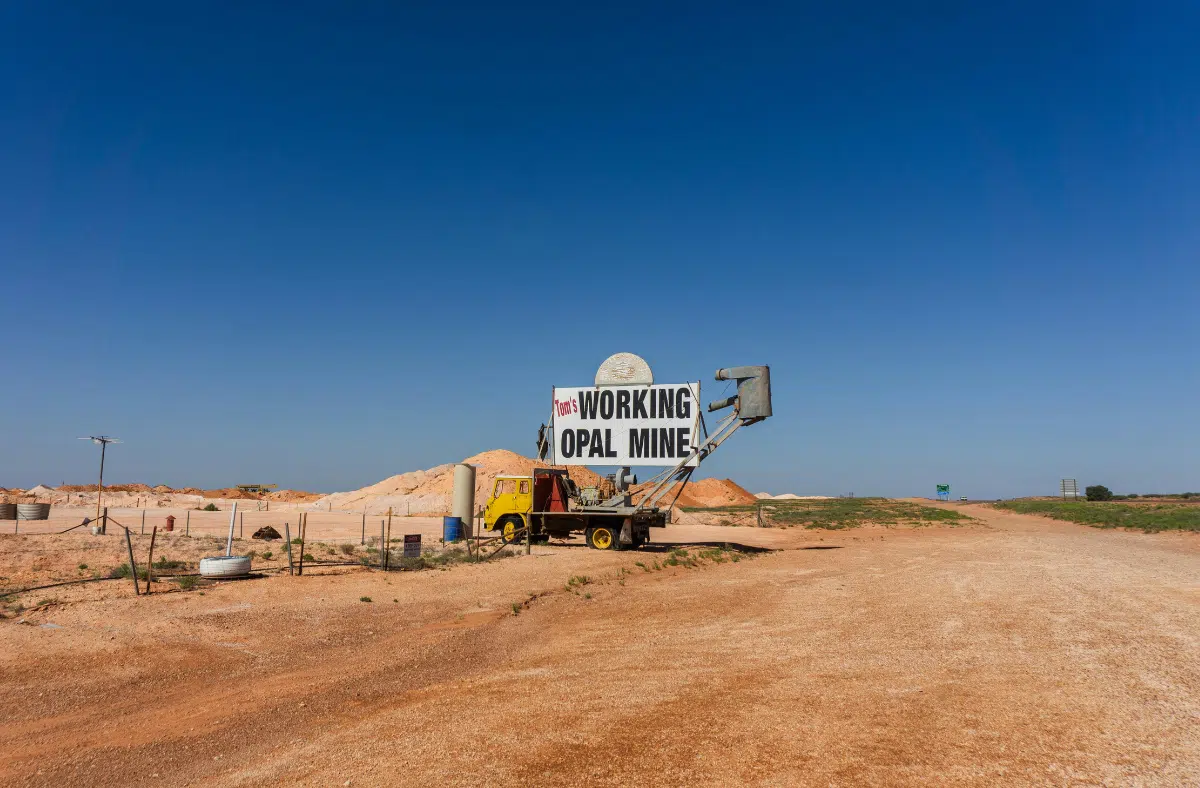 Opal Mine Entrance in Coober Pedy, Australia