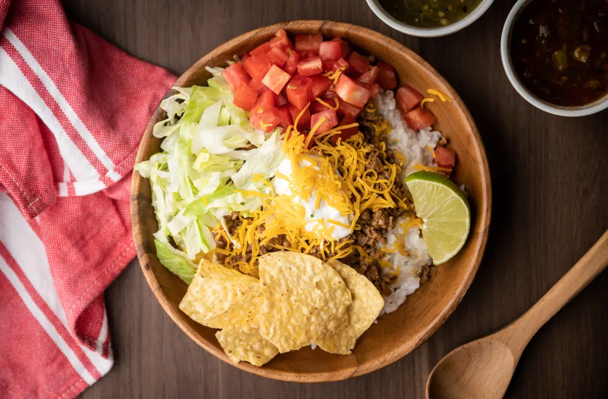 Taco rice, tacos inspired food