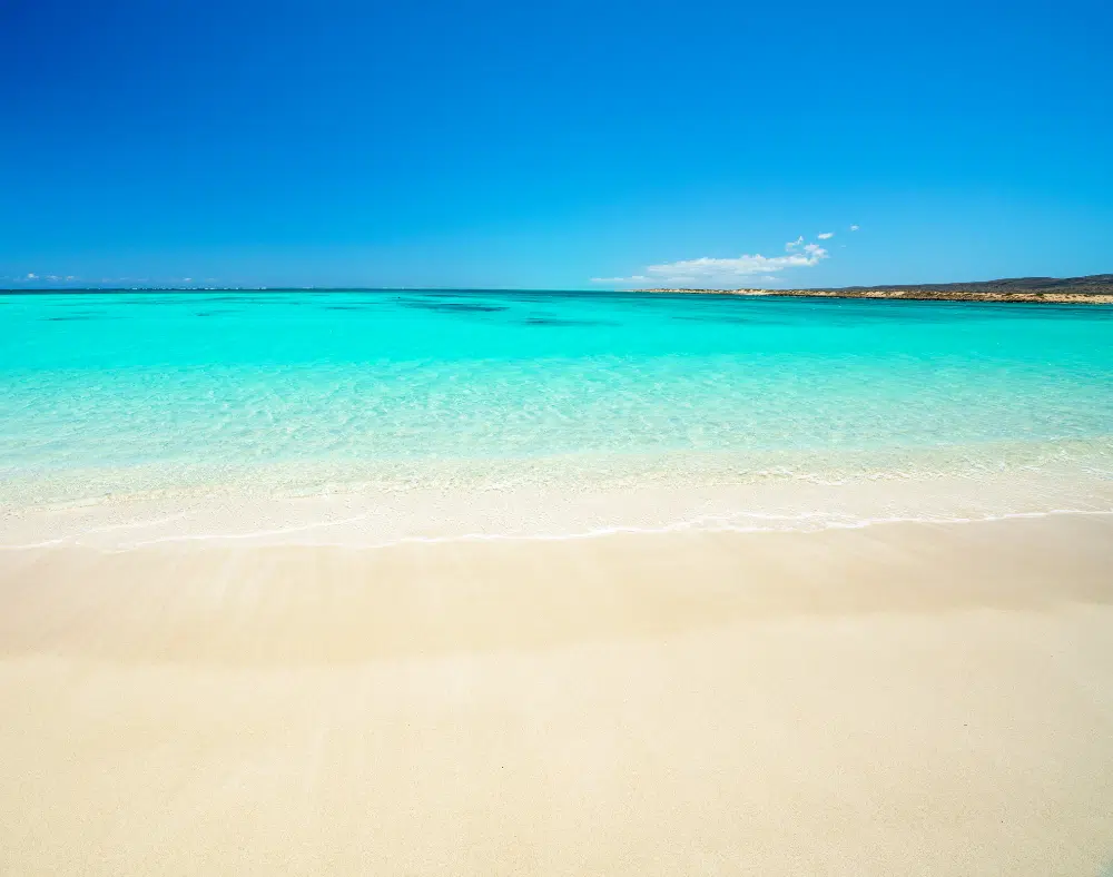 white sand on the beach of turquoise bay, cape range, western australia 30
