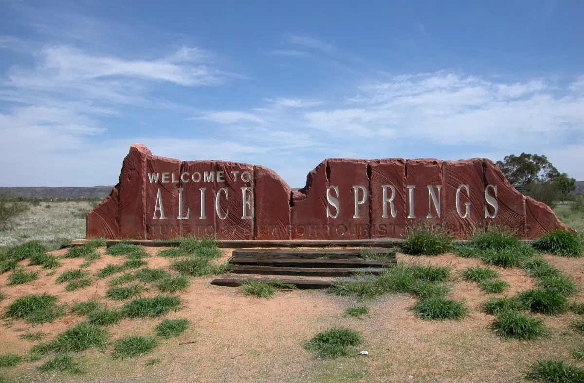 Alice Springs sign