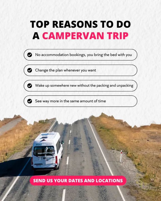 Hotels are great until you want to change your mind about tomorrow...OBVIOUSLY we're a touch bias, but a van means no bookings to juggle, no plans set in stone, just wake up and decide!!