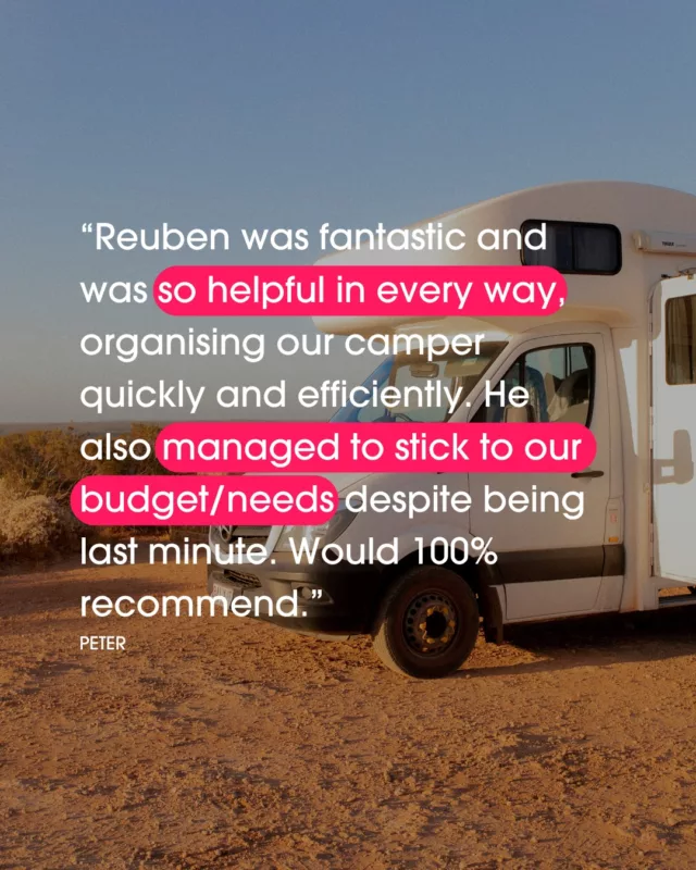 Helping travellers make their adventures happen >>> even last minute! 🤙Huge thanks for the kind words you legend!!