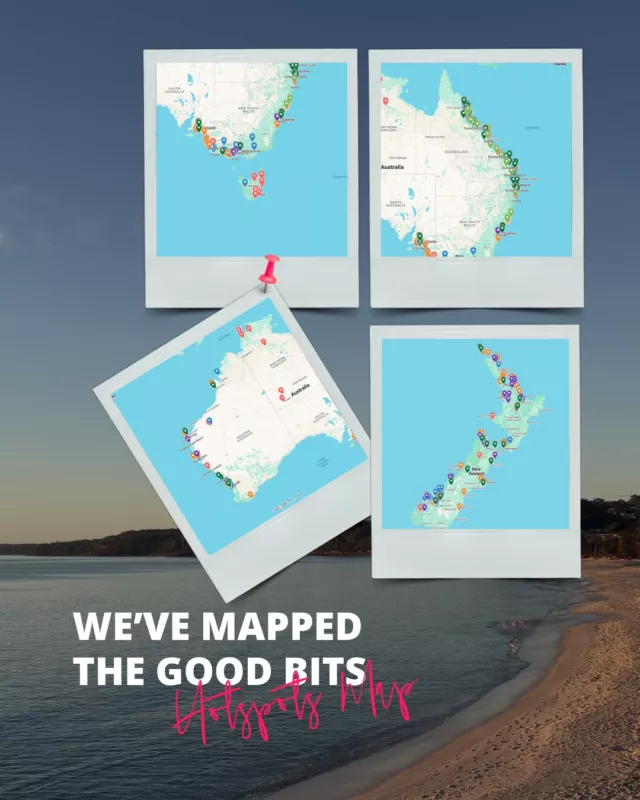 The best road trips come down to knowing the good spots. So we mapped every one of them.We put this together from the trips we've done ourselves. The full lap, both NZ islands, all the runs in between.Comment "HOTSPOTS" for your free copy📍