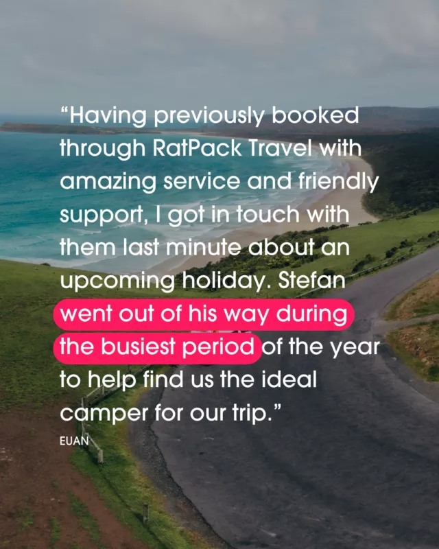 Thanks for trusting us with your trip a second time around 🤙