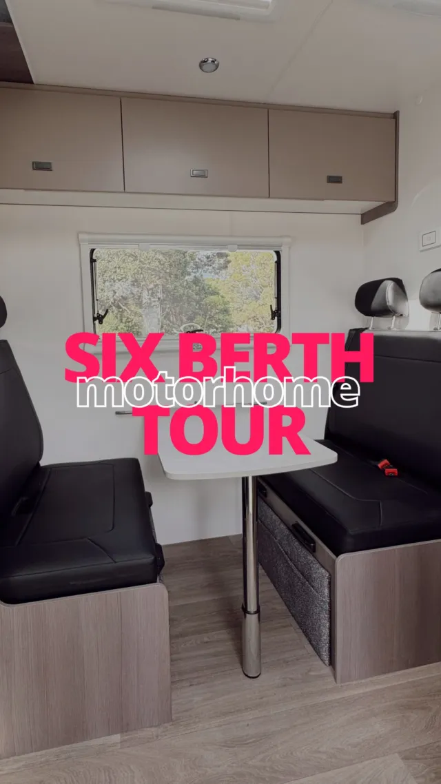 Room for up to six of you, a kitchen, bathroom, and 3 double beds sorted. Take a look inside this motorhome with Phoebe!
