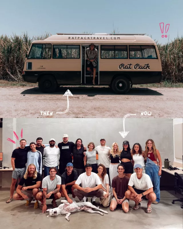 Part 4 of how RatPack actually started.
From an old bus to a full team (actually in an office) behind the RatPack name, the business changed a lot.
So did Sammy. Backpacker, then business owner, now a dad too.
Same guy, bigger RatPack!!