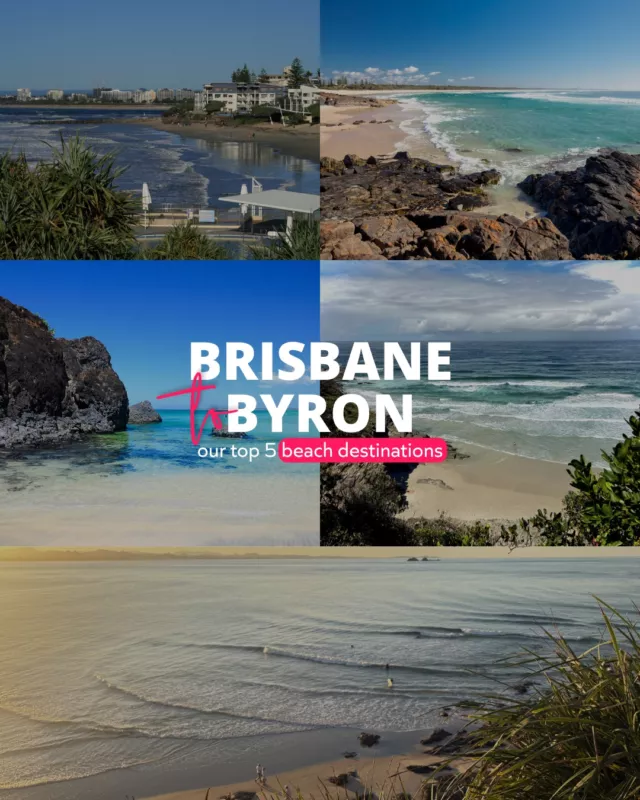 Brissy to the Bay!! Here are our top picks...1. Kings Beach, QLD
2. Cabarita Beach, QLD
3. Dreamtime Beach, Fingal Head
4. Whites Beach, Byron Bay
5. Little Wategos, Byron BayPlotting the trip? We'll sort the camper, you sort the playlist.These ones are all pinned on our Hotspots map, comment 'MAP' and we'll ping you your FREE copy! Yeeeewwwww
