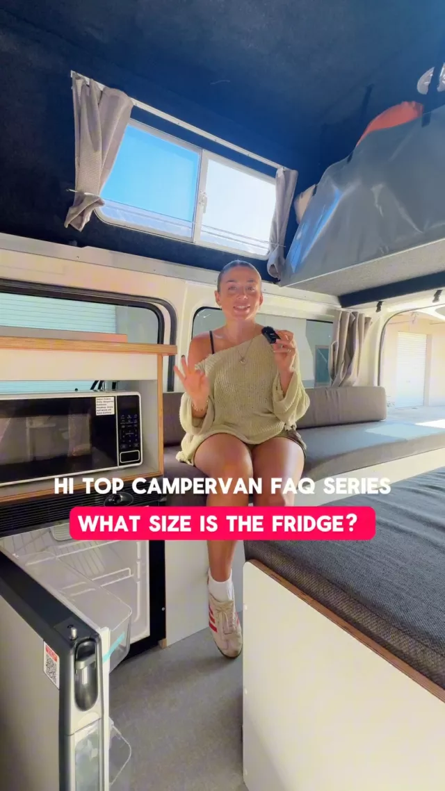 One of the questions we get asked all the time..."How big is the fridge?"Big enough for all the road trip essentials!