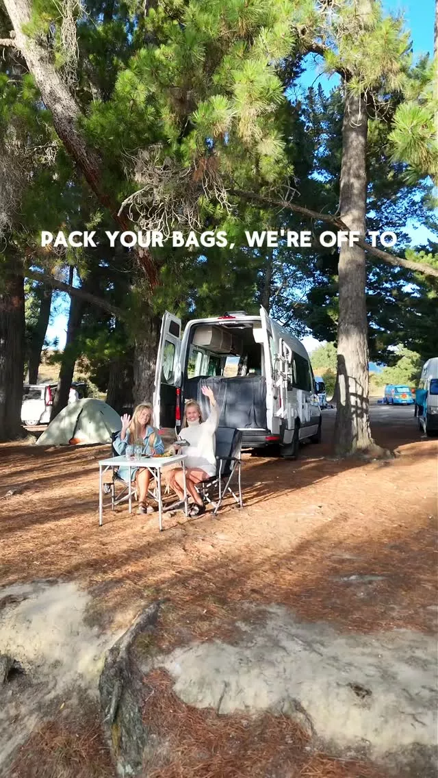 This is what a good hike with your best mate actually looks like - turns out the trails do most of the convincing. Send us your dates and budget, we'll find your van. That's the whole plan. #vanlife #newzealand #roadtrip #adventure #hiking #laketekapo
