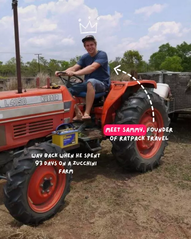 Part 1 of how RatPack actually started.Meet Sammy, founder of RatPack Travel.Before any of this existed, he was a uni graduate with no real plan, so he booked a one-way ticket out of the UK and headed for Australia. Along the way he spent 93 days picking zucchinis on a farm, a long way from campervans, but it was the start of a much longer story.Part 2: the 26,000km trip that came next...