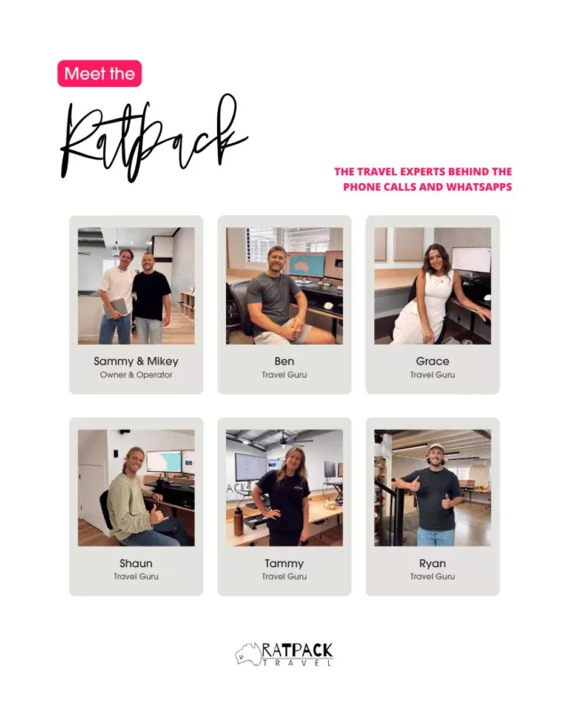 Meet the RatPack crew bringing you epic road trips, good vibes and all the travel inspo you need 🚌🚌🚌